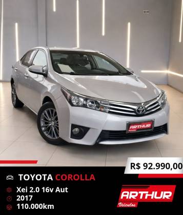 TOYOTA COROLLA 2.0 XEI 16V FLEX 4P AUTOMÁTICO